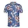 Blue Lobsters Red Tails: Detailed Claws Tie-Dye Swirl Intricate Textile Pattern Men's Polo Shirt (Lightweight) - 2