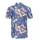 Blue Lobsters Red Tails: Detailed Claws Tie-Dye Swirl Intricate Textile Pattern Men's Polo Shirt (Lightweight) - 3