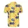 Retro Gamer Blue Controllers Orange Buttons Cartridges Lightning Yellow Mosaic Textile Print Men's Polo Shirt (Lightweight) - 3