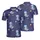 Astronaut Alien Light Blue-Grey Helmet Planet Rings Cosmic Starfield Swirl Design Activewear Men's Polo Shirt (Lightweight) - 1