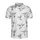Hummingbird Enthusiast Intricate Ink Dynamic Flight Black White Piqué Seamless Pattern Men's Polo Shirt (Lightweight) - 2