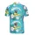 Dachshund Surfing Dog Yellow Surfboard Sunglasses Hibiscus Ocean Fabric Print Men's Polo Shirt (Lightweight) - 3