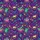 Mardi Gras Masks Conga Drums Coconut Palms Purple Green Pink Yellow Dot Mosaic Design Men's Polo Shirt (Lightweight) - 5