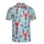 Red Lobster Dark Grey Anchor Starfish Pattern Faded Grey-Blue Stars Light Blue Distressed Textile Men's Polo Shirt (Lightweight) - lGDIoOn9b8