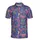High Contrast Neon Casino Roulette Tables Playing Cards Dice 777 Jackpot Textile Graphic Men's Polo Shirt (Lightweight) - 2