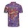 Mardi Gras Crawfish Jester Crown Mask Festive Beads Fleur-De-Lis Fabric Design Men's Polo Shirt (Lightweight) - 3
