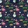 Pink Flamingo Santa Hat Snowman Palm Tree Christmas Tree Navy Star Snowflake Print Men's Polo Shirt (Lightweight) - 5
