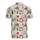 Cowboy Santa Reindeer Lasso Steer Pine Cactus Poinsettia Fabric Pattern Men's Polo Shirt (Lightweight) - MTZC0-3HHC