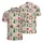 Cowboy Santa Reindeer Lasso Steer Pine Cactus Poinsettia Fabric Pattern Men's Polo Shirt (Lightweight) - 1