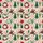 Cowboy Santa Reindeer Lasso Steer Pine Cactus Poinsettia Fabric Pattern Men's Polo Shirt (Lightweight) - 5