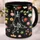 Personalized Mom Holding Hands Black Mug with Kids Names, Custom Floral Mother's Day Gift, 3D Effect Floral Coffee Cup for Mommy - 4