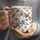Personalized Mom Holding Hands Black Mug with Kids Names, Custom Floral Mother's Day Gift, 3D Effect Floral Coffee Cup for Mommy - 2