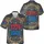 America 250th 1776-2026 Stars Laurel Tropical Scrollwork Motif Deep Charcoal Short-sleeve Hawaiian Shirt - 3