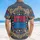 America 250th 1776-2026 Stars Laurel Tropical Scrollwork Motif Deep Charcoal Short-sleeve Hawaiian Shirt - 5