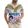 America 250th Birthday Eagle Statue of Liberty 1776 Patriotic Flag Scrollwork Short-sleeve Hawaiian Shirt - 1