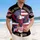 America 250th Birthday Eagle Flag 1776-2026 Tropical Patriotic Freedom Emblem Short-sleeve Hawaiian Shirt - 4