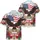 America 250th Eagle Flag Liberty Bell Hawaiian Hibiscus Laurel Short-sleeve Hawaiian Shirt - 3