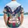 USA 250th Anniversary Patriotic Bald Eagle Liberty Bell Tropical Hibiscus Design Short-sleeve Hawaiian Shirt - 5