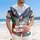 USA 250th Anniversary Patriotic Bald Eagle Liberty Bell Tropical Hibiscus Design Short-sleeve Hawaiian Shirt - 4