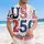 USA 250th Birthday Patchwork Appliqué Stars Hearts Gingham Wreath Patriotic Cream Short-sleeve Hawaiian Shirt - 4