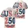 USA 250th Birthday Patchwork Appliqué Stars Hearts Gingham Wreath Patriotic Cream Short-sleeve Hawaiian Shirt - 3