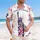 America 250th Freedom: Tropical Liberty Icon, Patriotic Stripes, Golden Torch Design Short-sleeve Hawaiian Shirt - 4