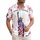 America 250th Freedom: Tropical Liberty Icon, Patriotic Stripes, Golden Torch Design Short-sleeve Hawaiian Shirt - 1