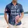 America 250th Patriotic Hawaiian Bow - Stars Stripes Floral '250 years of freedom' Short-sleeve Hawaiian Shirt - 4