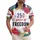 USA 250th Birthday Freedom Emblem: Tropical Hibiscus Palm Stars Short-sleeve Hawaiian Shirt - 1