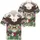America 250th Bald Eagle Flags Cannons Tropical Hibiscus Wreath 1776 Commemoration Short-sleeve Hawaiian Shirt - 3