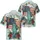 USA 250th Anniversary Liberty Resist Flag Hibiscus Scrollwork 1776 2026 Americana Short-sleeve Hawaiian Shirt - 3