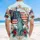 USA 250th Anniversary Liberty Resist Flag Hibiscus Scrollwork 1776 2026 Americana Short-sleeve Hawaiian Shirt - 5