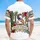 USA 250th Birthday Americana Letters, Crimson Roses, Stars, Gold Freedom Scroll Short-sleeve Hawaiian Shirt - 5