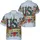 USA 250th Anniversary: Patriotic Stars & Stripes Letters, Roses, Cornflowers, Freedom Banner Short-sleeve Hawaiian Shirt - 3