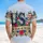 USA 250th Anniversary: Patriotic Stars & Stripes Letters, Roses, Cornflowers, Freedom Banner Short-sleeve Hawaiian Shirt - 5