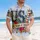 USA 250th Anniversary: Patriotic Stars & Stripes Letters, Roses, Cornflowers, Freedom Banner Short-sleeve Hawaiian Shirt - 4