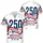 USA 250th Anniversary: Star-Filled 250, Patriotic Ribbon, Hibiscus Palm Scrollwork Short-sleeve Hawaiian Shirt - 3