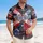 America 250th Anniversary Patriotic Bow 1776-2026 Tropical Americana Design Short-sleeve Hawaiian Shirt - 4