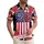 America 250th Anniversary Flag 1776-2026 Quarter-Millennial Patriotic Hibiscus Design Short-sleeve Hawaiian Shirt - 1