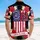 America 250th Anniversary Flag 1776-2026 Quarter-Millennial Patriotic Hibiscus Design Short-sleeve Hawaiian Shirt - 5