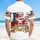 USA 250th Birthday Stars Stripes Letters Tropical Roses Gold Freedom Scroll Short-sleeve Hawaiian Shirt - 5