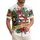 Patriotic USA 250th Anniversary Tropical Floral Gold Freedom Design Short-sleeve Hawaiian Shirt - 1
