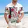 America 250th Birthday USA Ornate Letters Stars Stripes Roses Freedom Banner 1776 Short-sleeve Hawaiian Shirt - 4