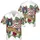 USA 250th Anniversary Freedom Banner Stars Stripes Crimson Rose Tropical Illustration Short-sleeve Hawaiian Shirt - 3