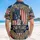 America 250th Anniversary Statue of Liberty Flag Shield 1776-2026 Distressed Gold Short-sleeve Hawaiian Shirt - 5