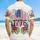 America 250th Anniversary 1776 Flag Panels Hawaiian Tropical Laurel Patriotic Commemoration Short-sleeve Hawaiian Shirt - 5