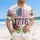 America 250th Anniversary 1776 Flag Panels Hawaiian Tropical Laurel Patriotic Commemoration Short-sleeve Hawaiian Shirt - 4