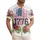 America 250th Anniversary 1776 Flag Panels Hawaiian Tropical Laurel Patriotic Commemoration Short-sleeve Hawaiian Shirt - 1
