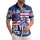 Patriotic We the People 250th Anniversary Flag Torch Crown 1776-2026 Distressed Graphic Print Short-sleeve Hawaiian Shirt - 1
