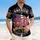 America 250th Anniversary United States Flag Map 1776-2026 Gold Scrollwork Short-sleeve Hawaiian Shirt - 4
